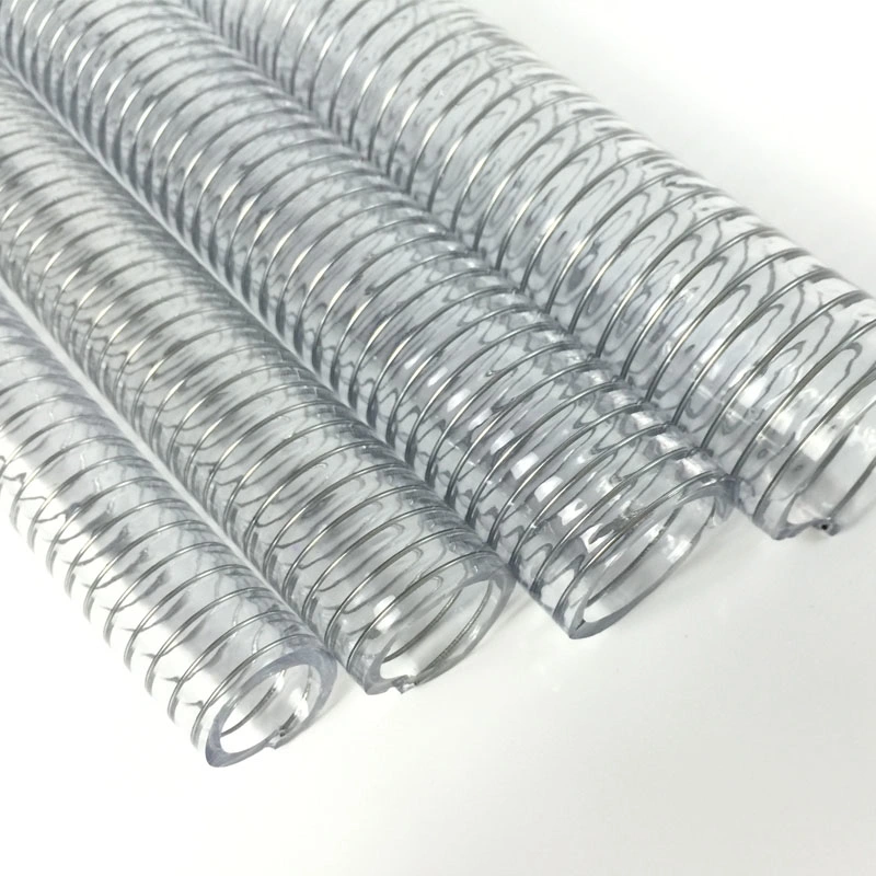 Industrial PVC Steel Wire Reinforced Vacuum Water Hose Tubing with Fittings Accessories