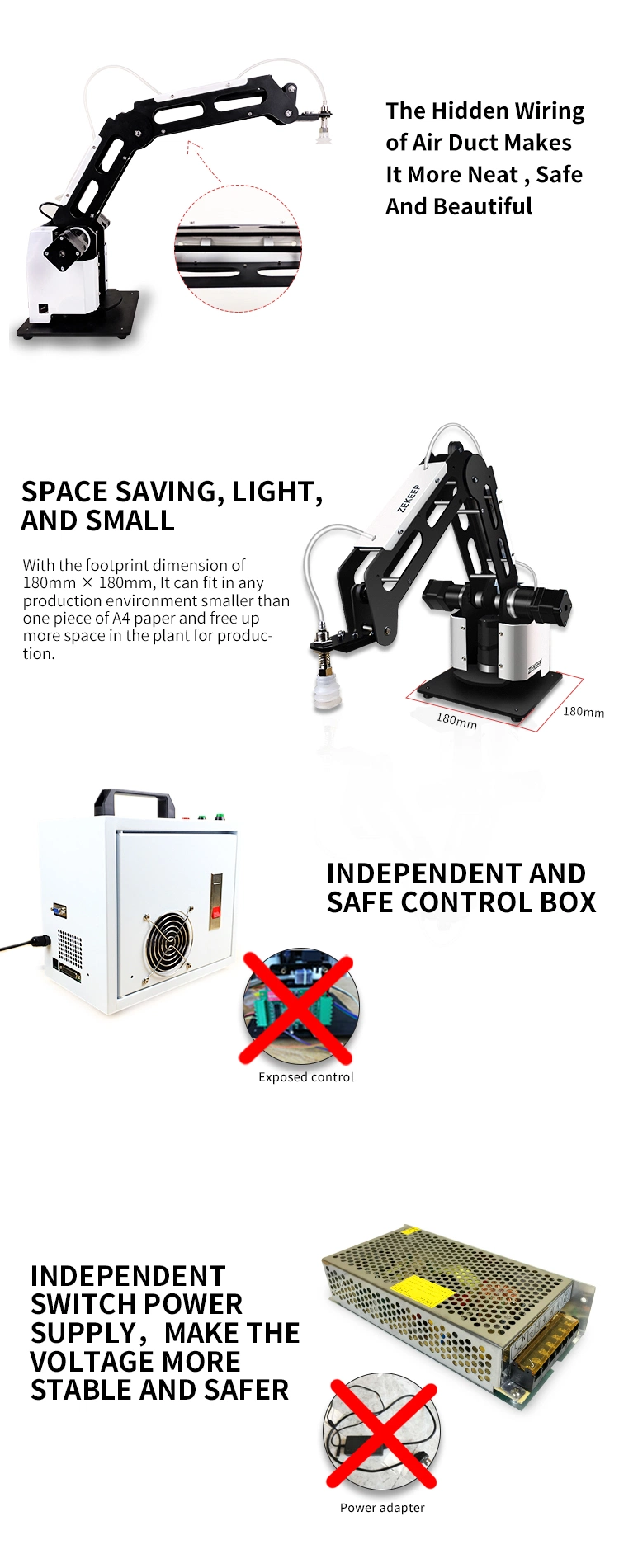 301ED Provide a PLC Fully Open Source Fully Automatic Robotic Manipulator for University Teaching