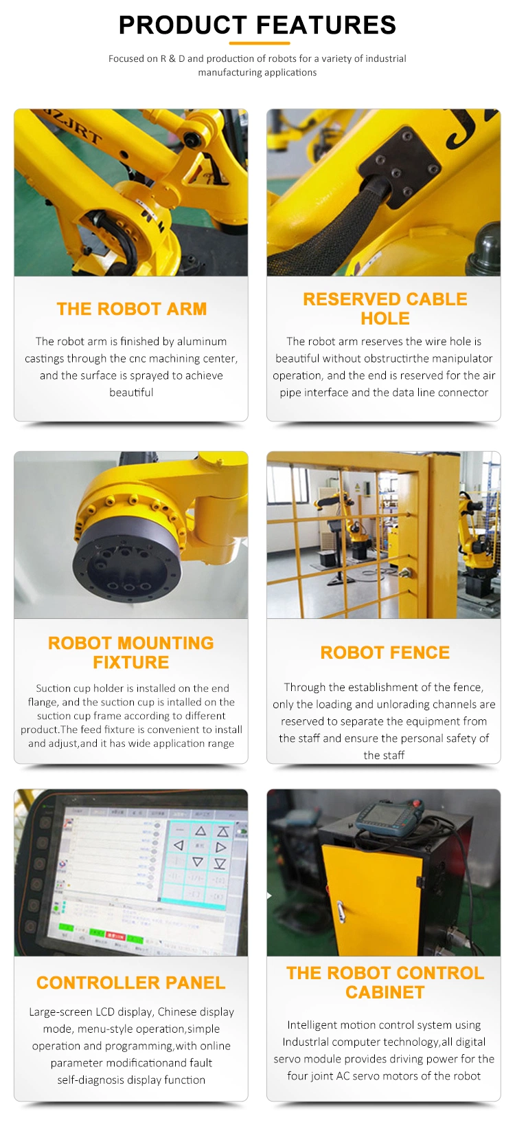 6 Axis Robotic Welding Arm Welding Manipulators Industrial Robot Arm